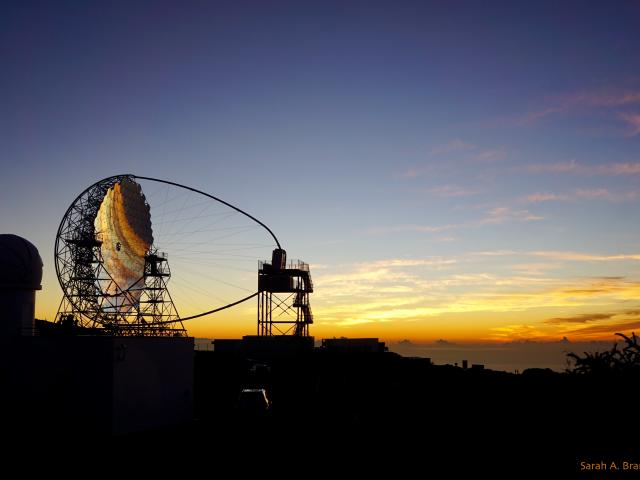 Cherenkov Telescope at Sunset