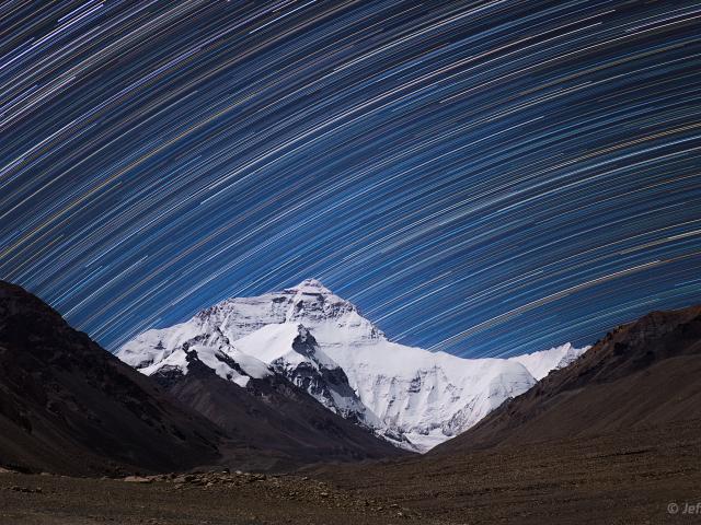 Mount Everest Star Trails