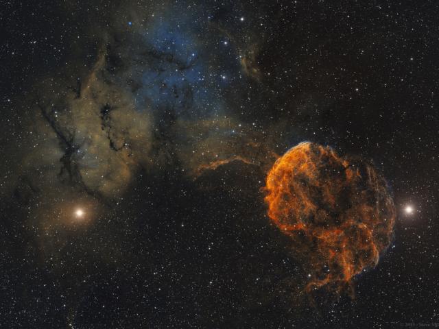 Sharpless 249 and the Jellyfish Nebula