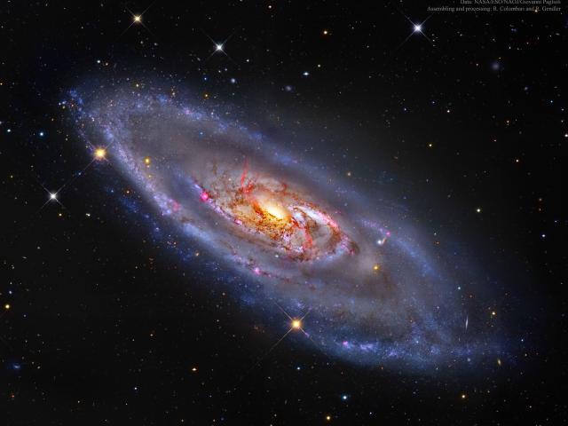 M106: A Spiral Galaxy with a Strange Center