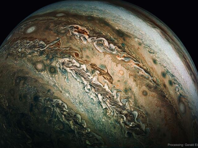 Enhanced: The Dolphin Cloud on Jupiter