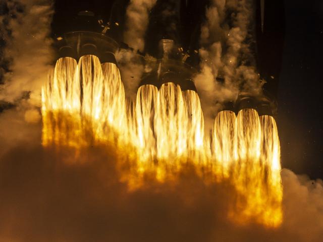 Falcon Heavy Launch Close up