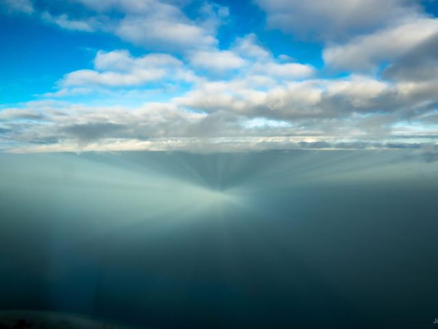Anticrepuscular Rays Converge Opposite the Sun