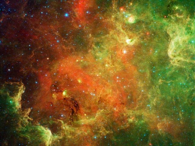 The North America Nebula in Infrared