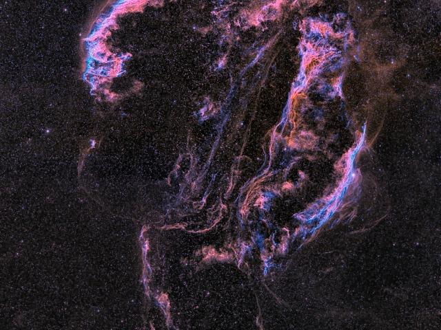 The Ghostly Veil Nebula