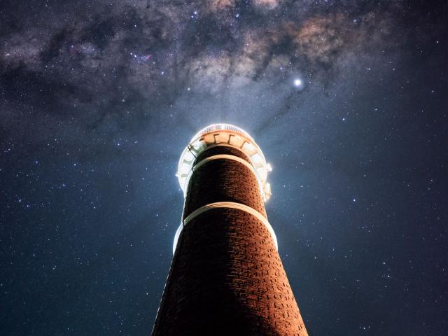 Milky Way over Uruguayan Lighthouse