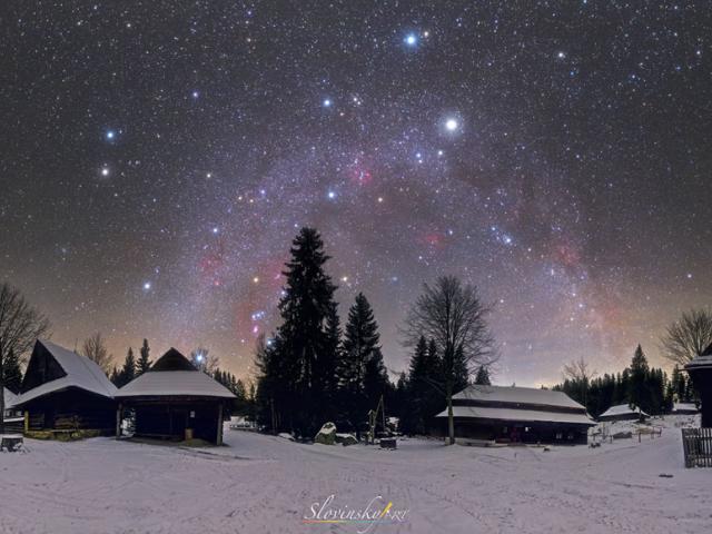 A Northern Winter Sky Panorama