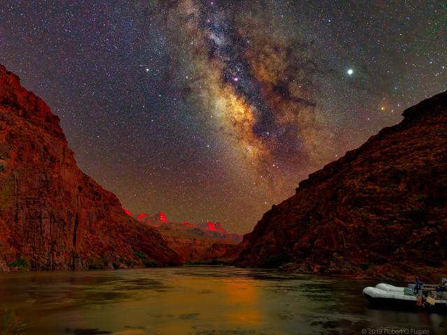 A Sunset Night Sky over the Grand Canyon