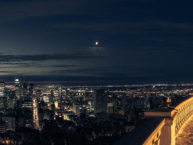 Morning, Planets, Moon, and Montreal