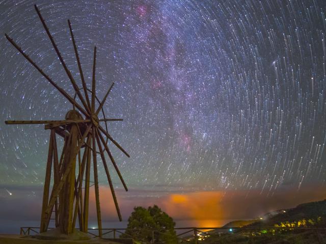 The Windmill and the Star Trails