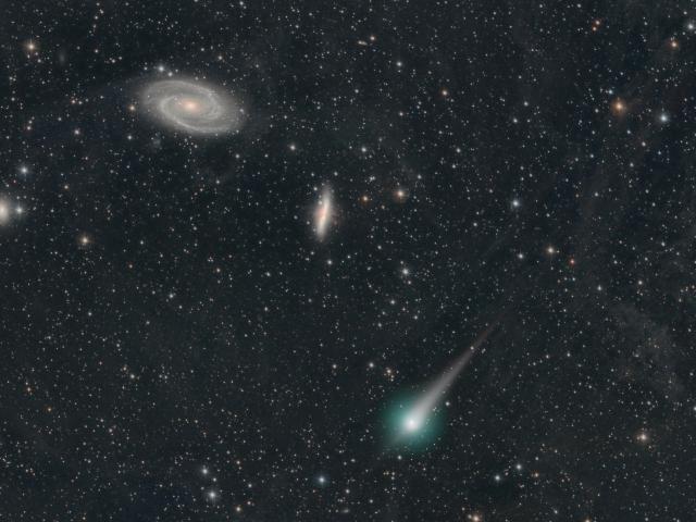 Comet PanSTARRs and the Galaxies