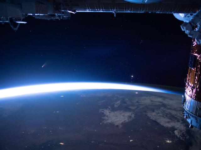 Comet NEOWISE from the ISS