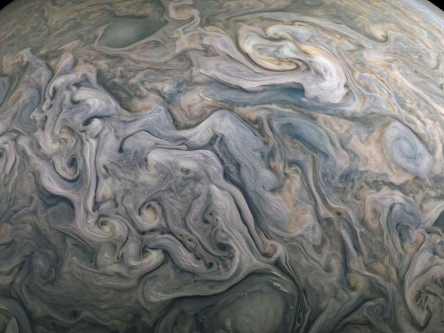 Churning Clouds on Jupiter
