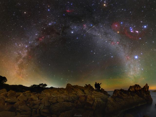 A Night Sky Vista from Sardinia