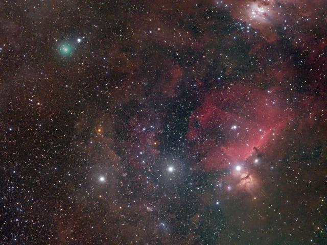 Comet ATLAS and Orion’s Belt
