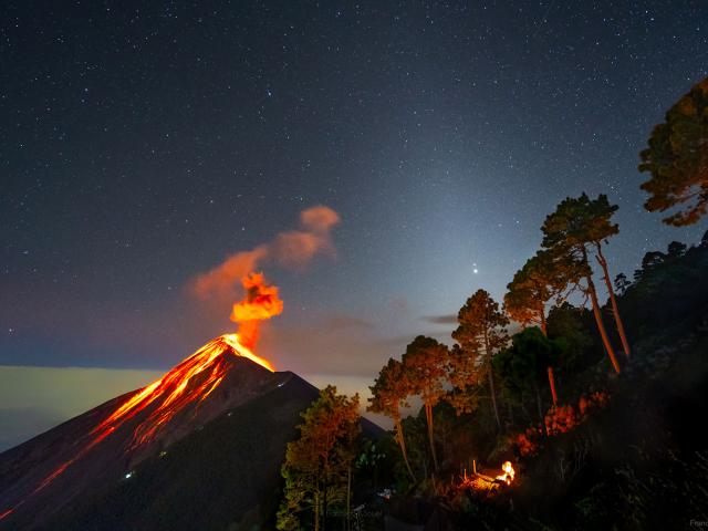 A Volcanic Great Conjunction