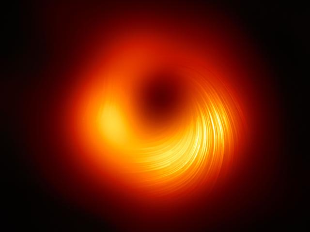 M87’s Central Black Hole in Polarized Light