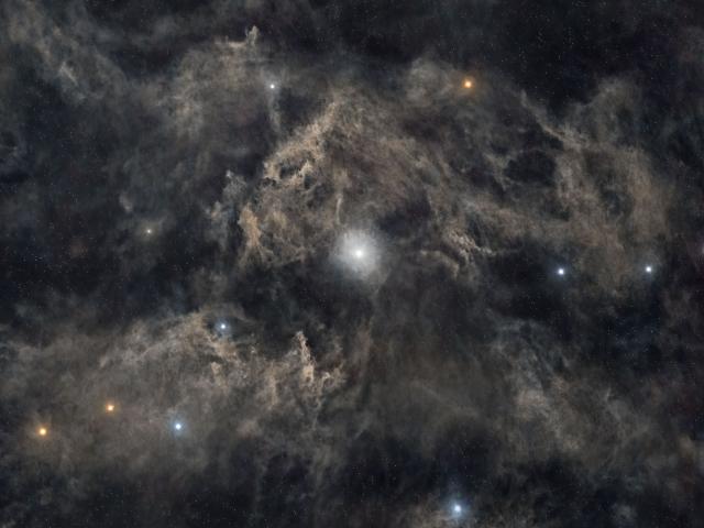 North Star: Polaris and Surrounding Dust