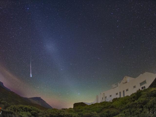 A Meteor and the Gegenschein