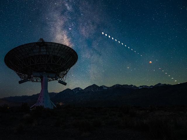 Mid-Eclipse and Milky Way