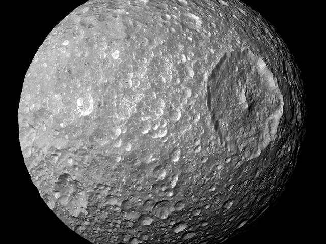 Mimas: Small Moon with a Big Crater