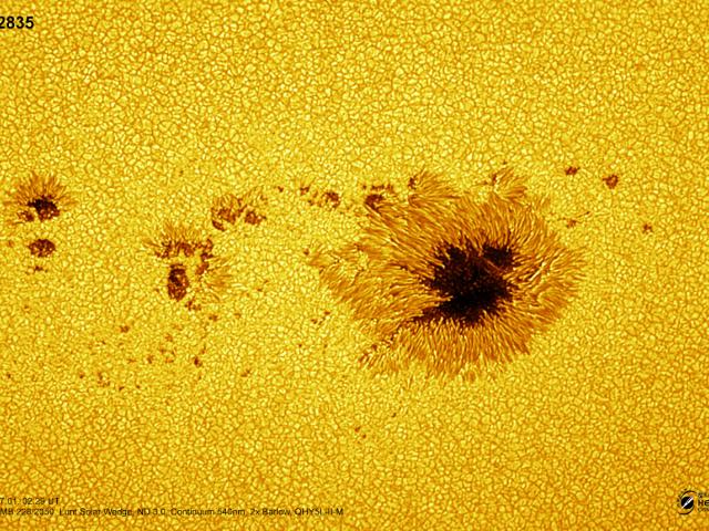 AR2835: Islands in the Photosphere