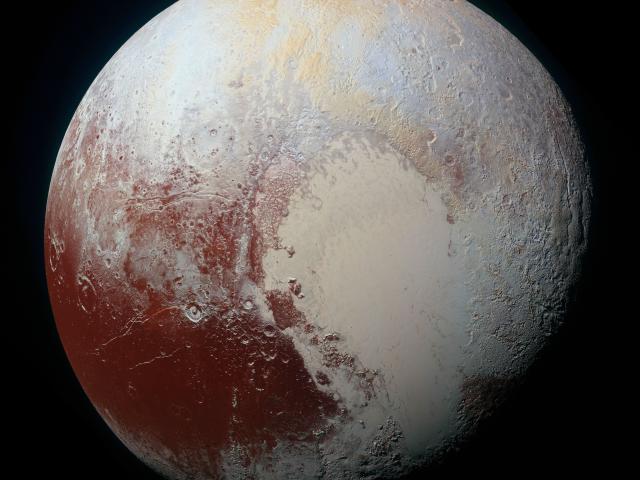 Pluto in Enhanced Color