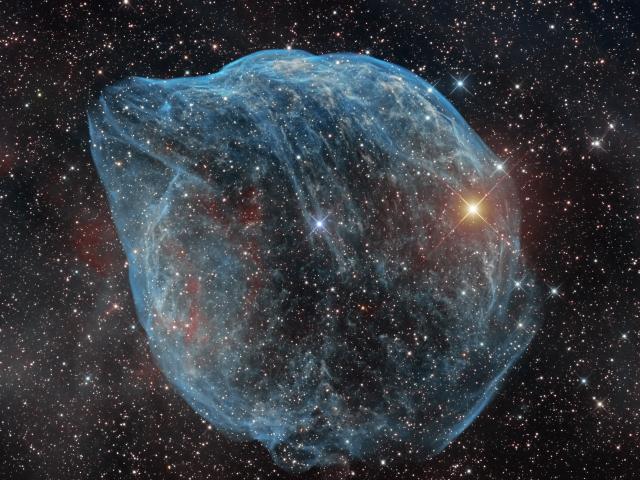 Sharpless 308: The Dolphin-head Nebula