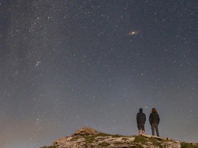 The Galaxy Between Two Friends