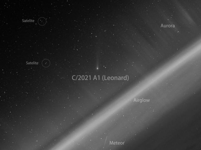 Comet Leonard from Space