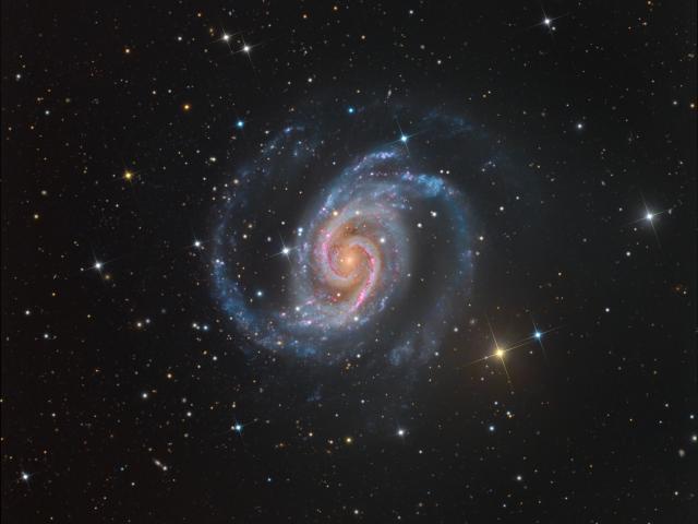 NGC 1566: The Spanish Dancer Spiral Galaxy