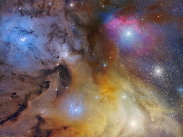 Stars, Dust, and Gas Near Antares