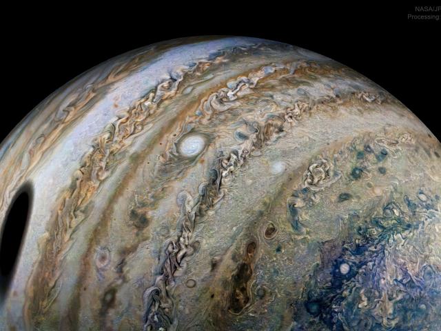 Moon Shadow on Jupiter