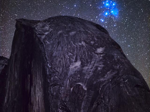 Pleiades over Half Dome