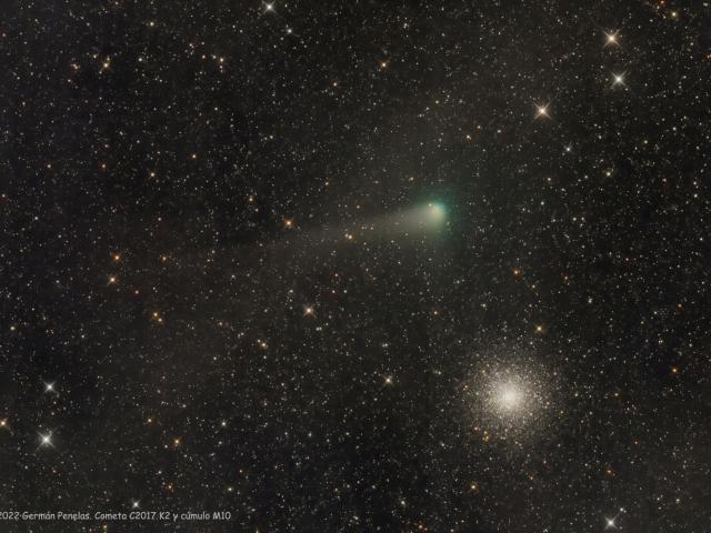 Messier 10 and Comet