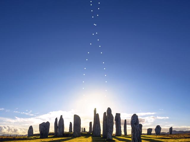 Analemma over the Callanish Stones