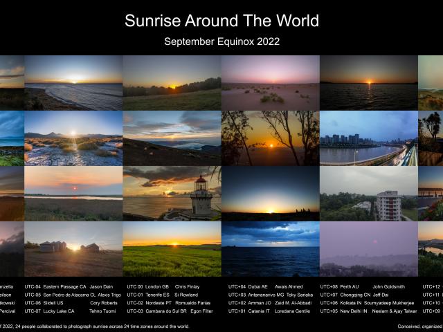 Equinox Sunrise Around the World