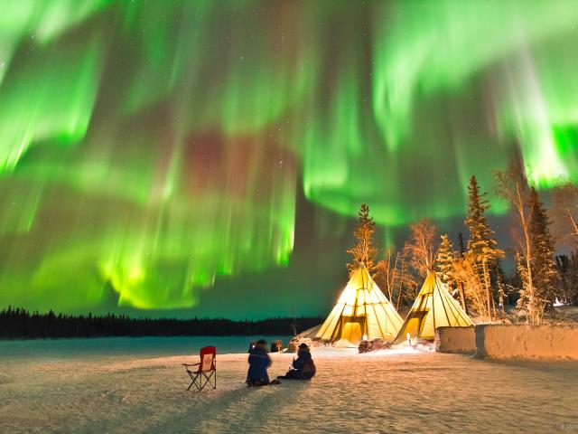 Auroras over Northern Canada