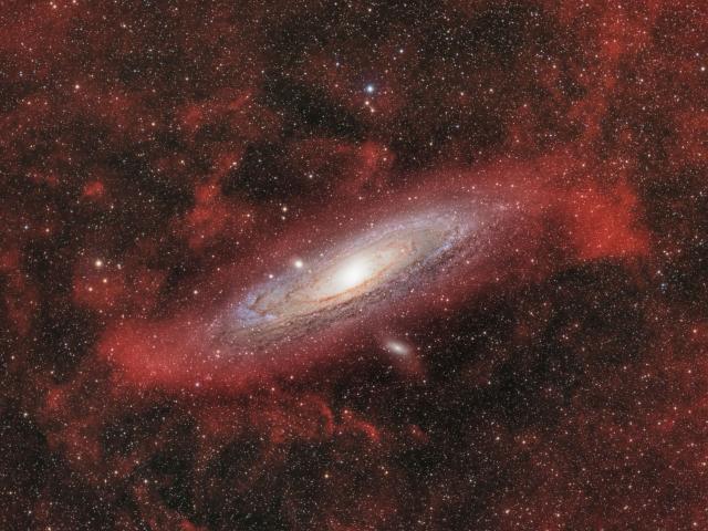 Clouds Around Galaxy Andromeda