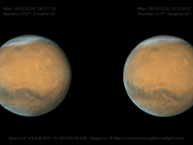 Stereo Mars near Opposition