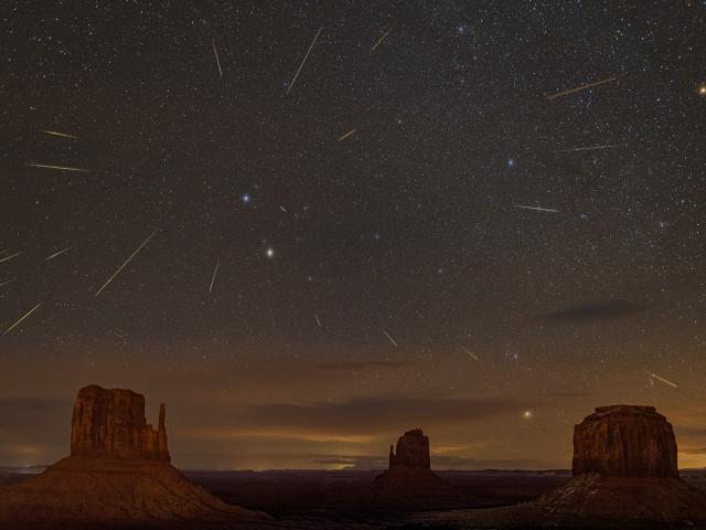Geminids and the Mittens