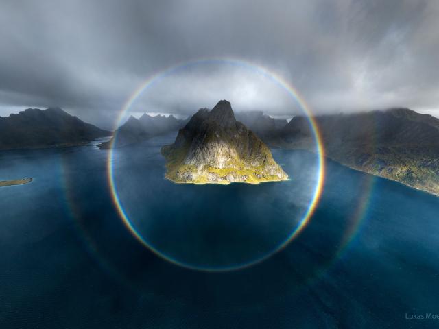 A Full Circle Rainbow over Norway
