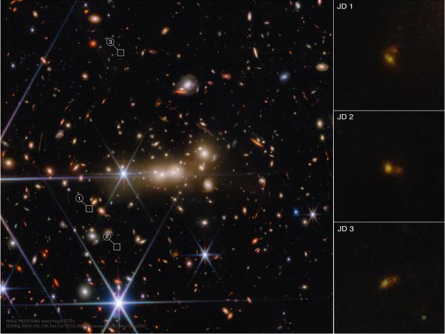 MACS0647: Gravitational Lensing of the Early Universe by Webb