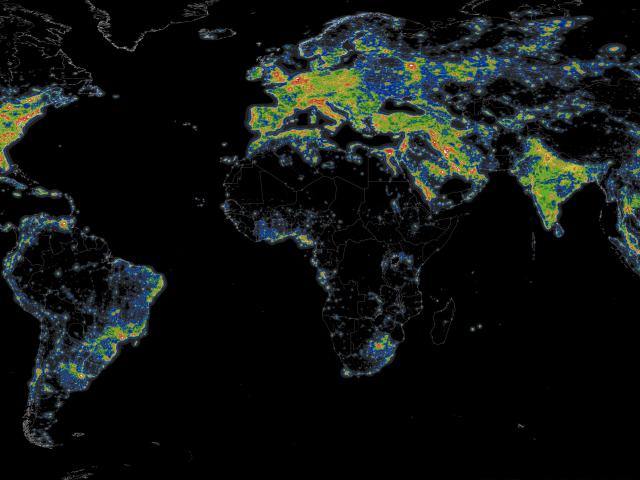 Artificial Night Sky Brightness