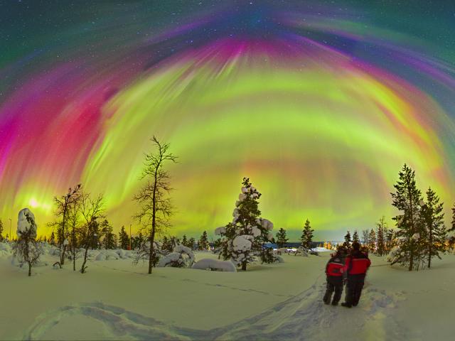 Auroral Storm over Lapland