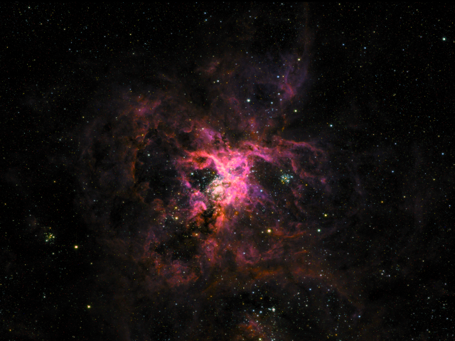 The Tarantula Nebula from SuperBIT