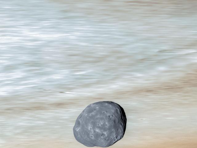 Phobos over Mars