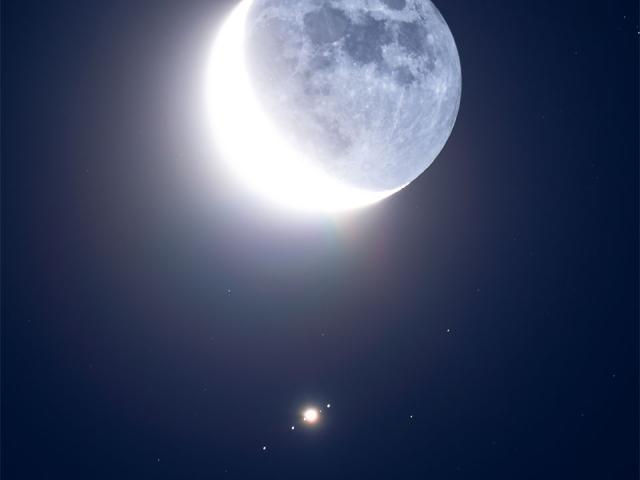 Moon Meets Jupiter