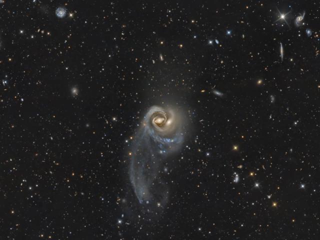 Arp 93: A Cosmic Embrace