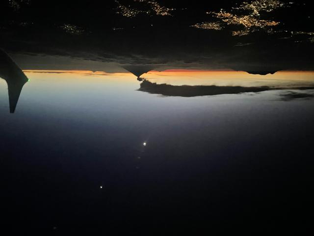 Venus, Moon, and the Smoking Mountain